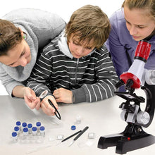 Load image into Gallery viewer, Kids Microscope Kit Science Lab LED 100-1200X
