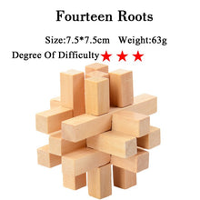 Load image into Gallery viewer, IQ Brain Teaser 3D Wooden Interlocking Burr Puzzles

