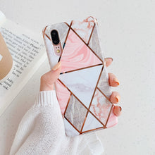 Load image into Gallery viewer, LOVECOM Geometric Marble Phone Case For Huawei
