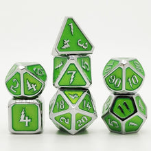 Load image into Gallery viewer, Rainbow Warrior 7pc DnD Metal Dice Set
