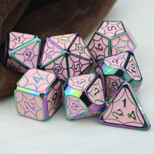 Load image into Gallery viewer, Bardic Inspiration 7pc Metal DnD Dice Set
