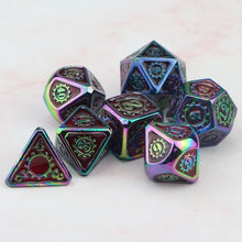 Load image into Gallery viewer, Mithril Heart Metal Dice Set
