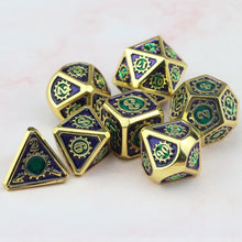 Load image into Gallery viewer, Mithril Heart Metal Dice Set
