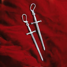 Load image into Gallery viewer, Gothic Sword Earrings

