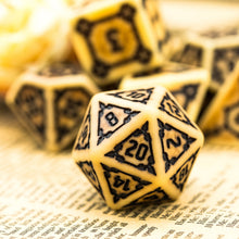 Load image into Gallery viewer, Lord of Bones 7 Pcs Giant  25mm Dice Set with Wooden Box
