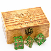Load image into Gallery viewer, Rivendell Defender 7 Pcs Giant 25mm Dice Set with Wooden Box
