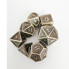 Load image into Gallery viewer, Divine Smite 7pc DnD Metal Dice Set
