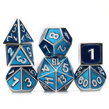 Load image into Gallery viewer, Magic Math Rocks Metal Dnd 7pc Dice Set
