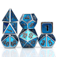 Load image into Gallery viewer, Magic Math Rocks Metal Dnd 7pc Dice Set
