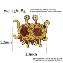 Load image into Gallery viewer, Flying Spaghetti Monster Brooch
